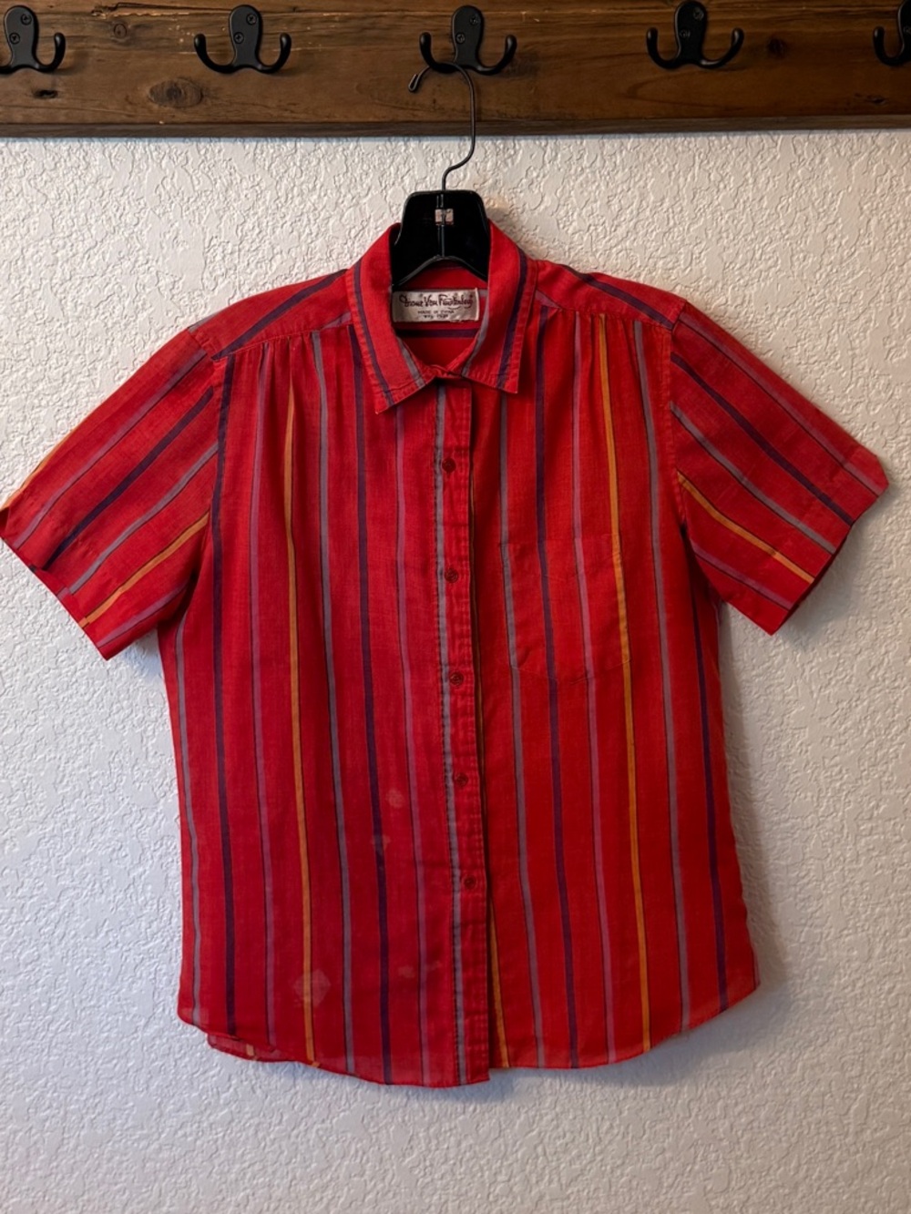 vintage DVF short sleeve button up